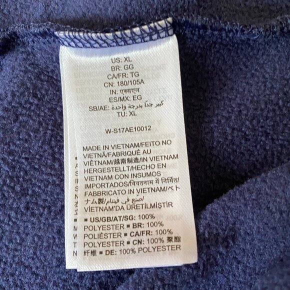 AMAZON Essentials Men Blue Fleece Full Zip XL New - Picture 6 of 7